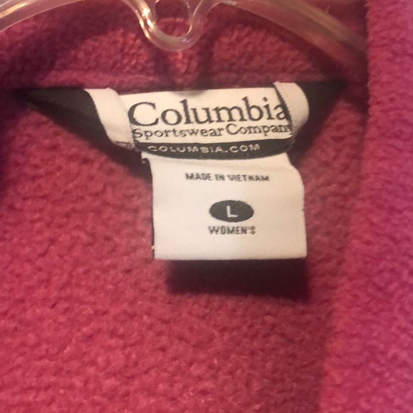 Pink Ladies Columbia Fleece Jacket - Picture 1 of 4